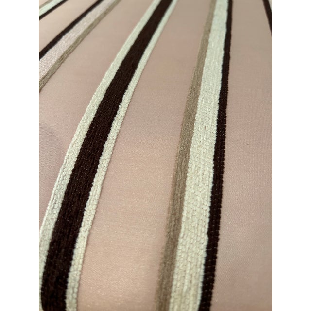 Pink Early 1900’s Federal or Sheraton Square Back Side Chair With Lumbar Cushion For Sale - Image 8 of 9