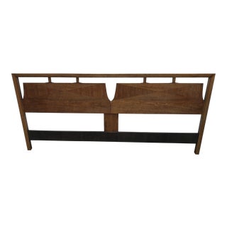 Mid-Century Walnut Headboard For Sale