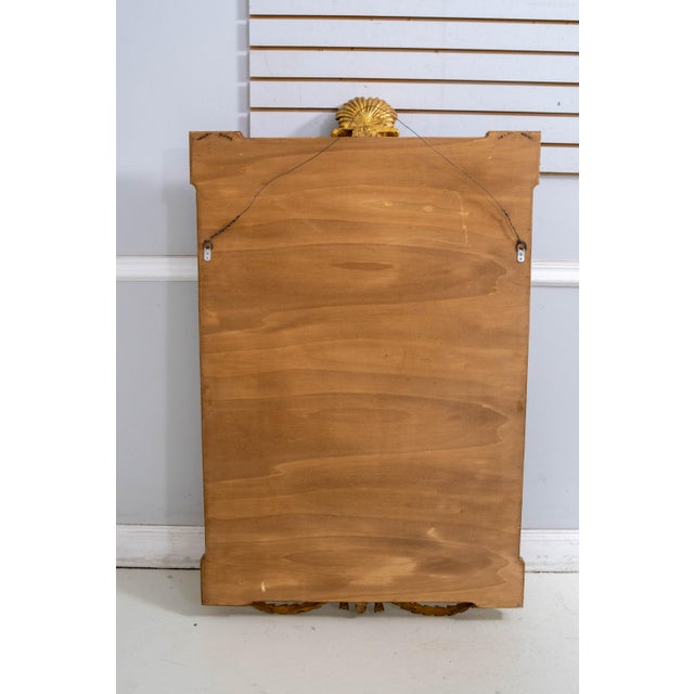 Vintage Ornate Gold Gilt Frame Figural Rams Head Wall Mirror For Sale - Image 9 of 9