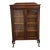 Early 20th Century Antique Arts and Crafts Bookcase - Leaded Glass Doors-Solid Oak For Sale