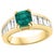 1.58 Ct Cushion Cut Colombian Emerald & 1.5 Ct Diamond Ring in 18K Yellow Gold For Sale - Image 17 of 18