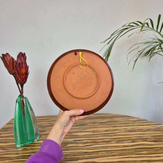 1960s Mid-Century Ceramic Wall Plate from Łysa Góra, Poland, 1960s For Sale - Image 5 of 8