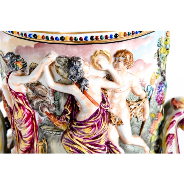 Late 19th Century Porcelain Covered Urns / Pieces - a Pair For Sale - Image 5 of 13