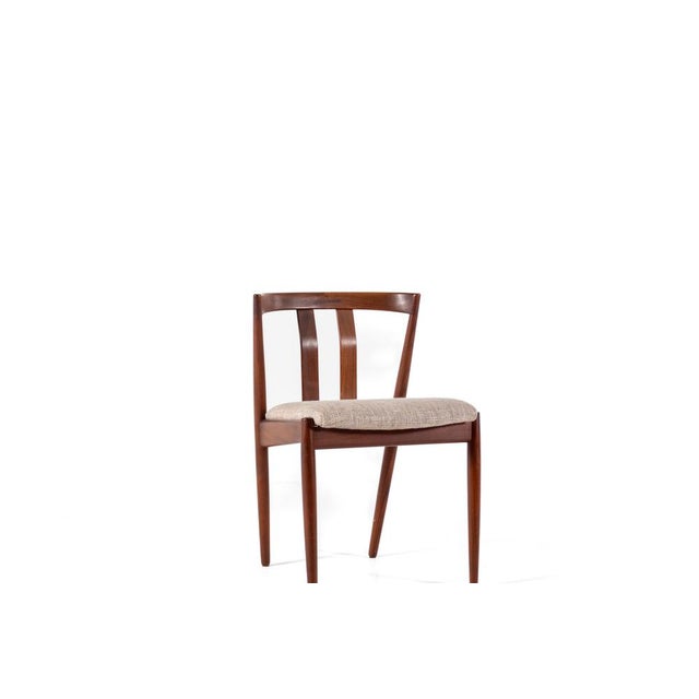 Beige Dining Chairs in Teak by Kai Kristiansen, 1960s, Set of 6 For Sale - Image 8 of 13