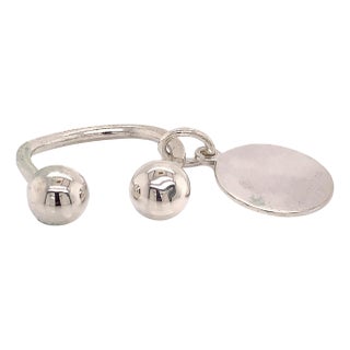 1990s Tiffany & Co. Estate Sterling Silver Keychain 9.2 Grams For Sale