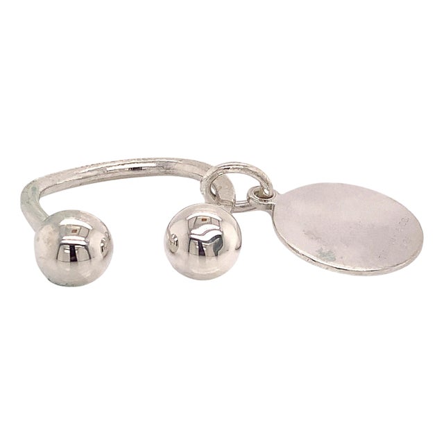 1990s Tiffany & Co. Estate Sterling Silver Keychain 9.2 Grams For Sale