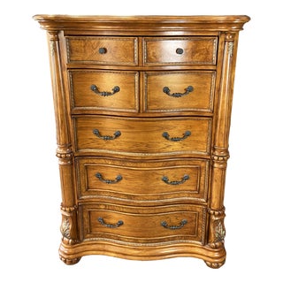 Burl Walnut Chest of Drawers For Sale