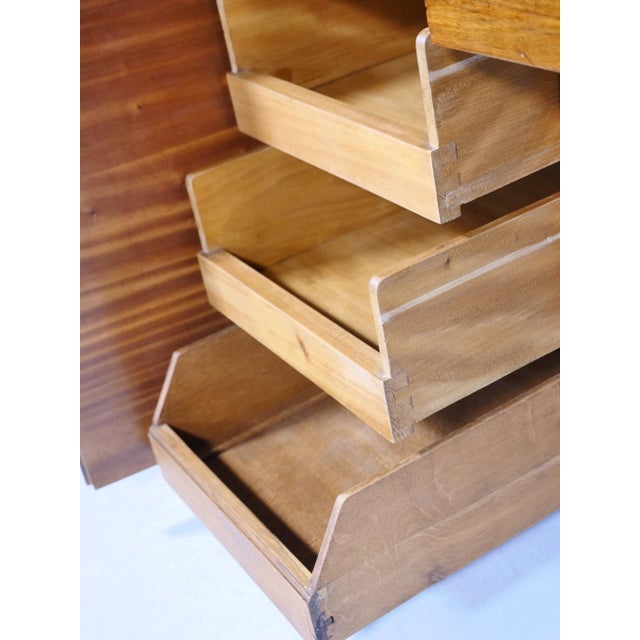 Art Deco Desk in Walnut, 1920s For Sale - Image 12 of 15