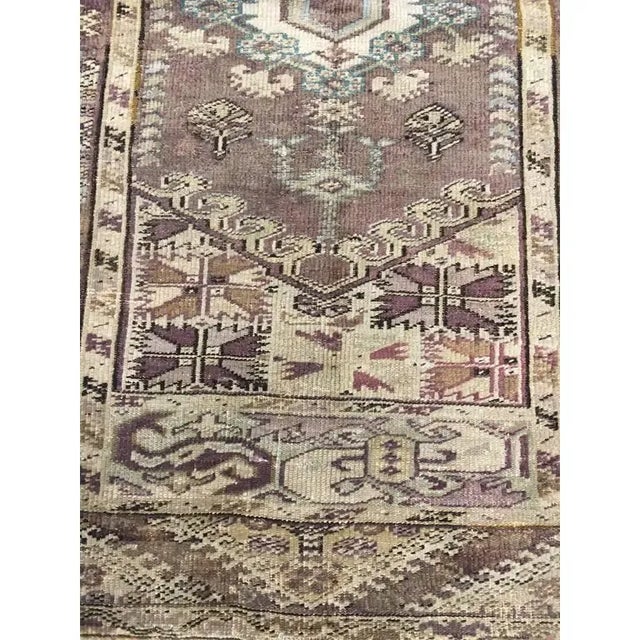Turkish Vintage Brown Turkish Oushak Rug, 3ft 10in X 5ft 6in For Sale - Image 3 of 7