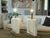 A spectacular and exceptionally sculptural matching pair of Casual Lamps of California table lamps, dated 1990, combining...