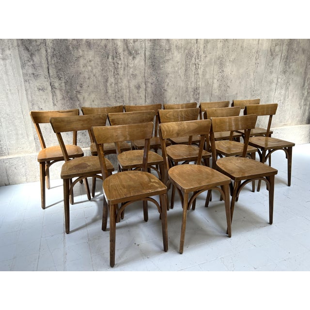 Dimensions: 37cm wide x app 38cm deep x 79.5cm high. Seat height 47.5cm x 37cm deep. A fabulous set of old, simply...