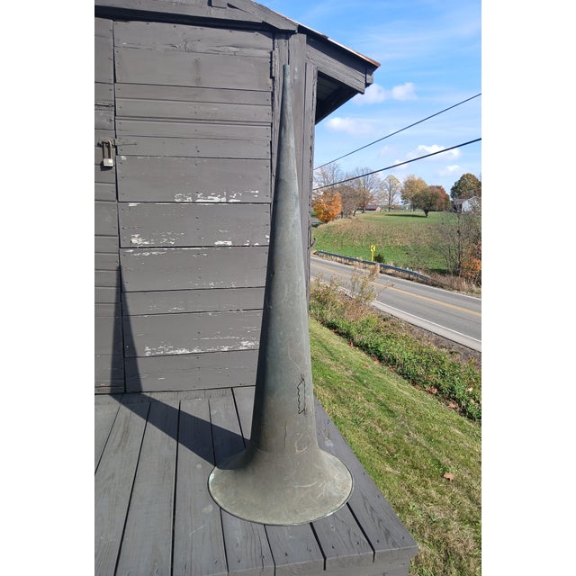 Antique Brass Victrola Horn 56 Inches Tall For Sale In Cleveland - Image 6 of 10