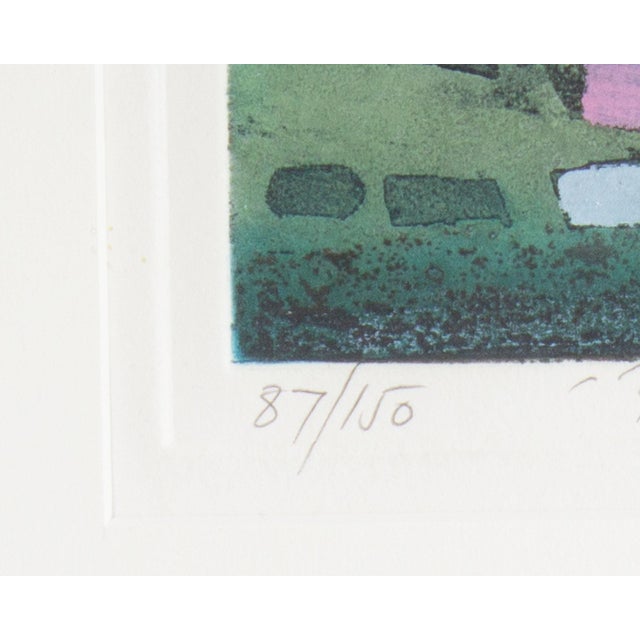 Late 20th Century “Printemps” Abstract Etching by Nissan Engel For Sale - Image 5 of 8