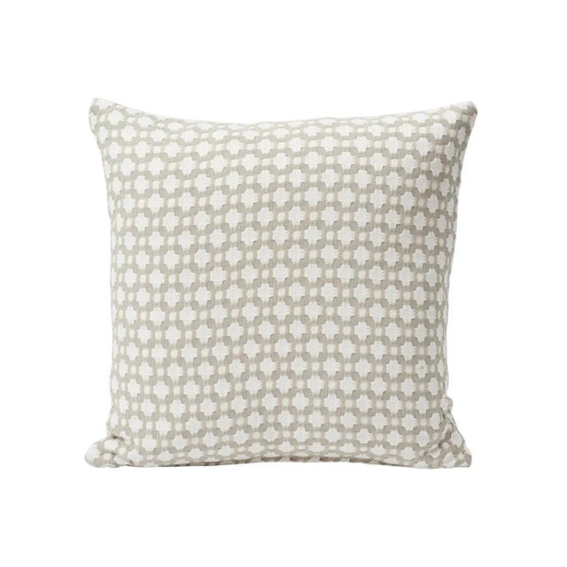 Not Yet Made - Made To Order Schumacher X Celerie Kemble Betwixt 16" Pillow in Stone & White For Sale - Image 5 of 5