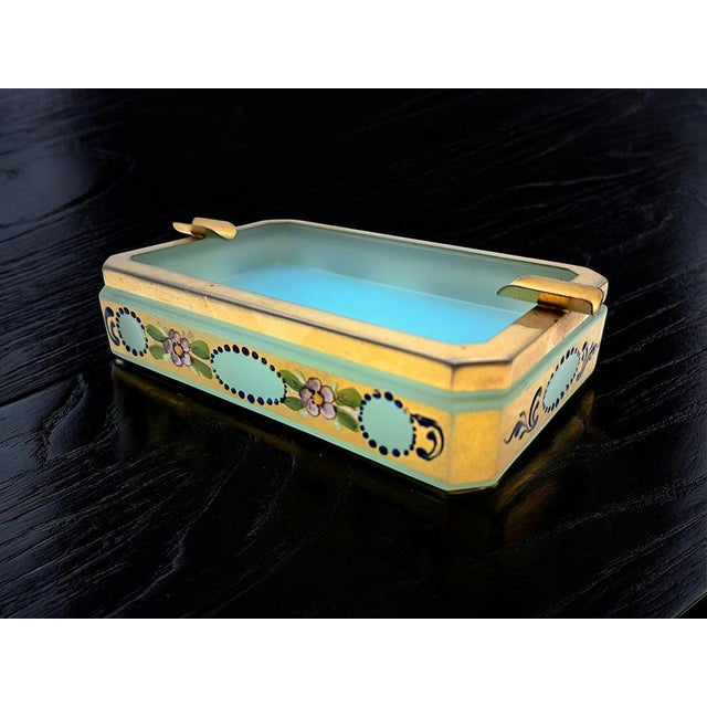 Blue Opal Murano Glass Ashtray from Manifattura di Murano, 1970s For Sale - Image 8 of 11