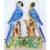 Vintage Chinese Blue Majolica Parrot Figurines - A Pair For Sale - Image 10 of 13
