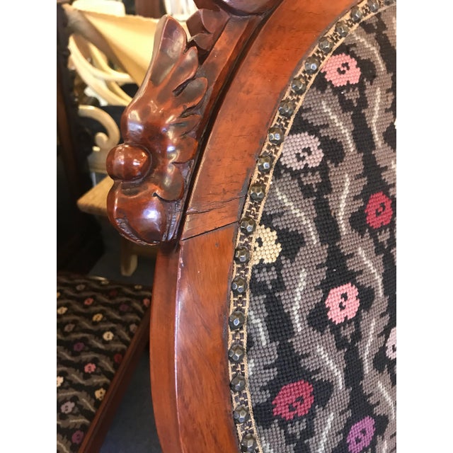 1940s Vintage Mahogany Plantation Chair and Footstool For Sale - Image 10 of 13