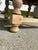 Vintage Round Carved Wood Coffee Table With Tiled Inlay Top For Sale - Image 10 of 16