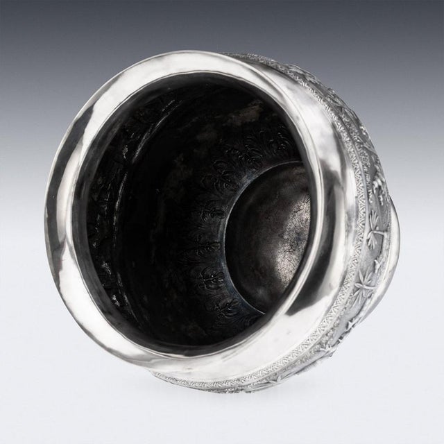 20th Century Indian Silver Bowl from Arachun - Parsrap, Calcutta, 1900s For Sale - Image 16 of 18