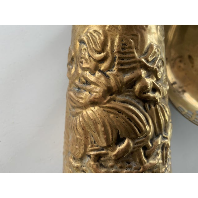 Gold Set of Victorian Jug, England, 1940s, Set of 2 For Sale - Image 8 of 14