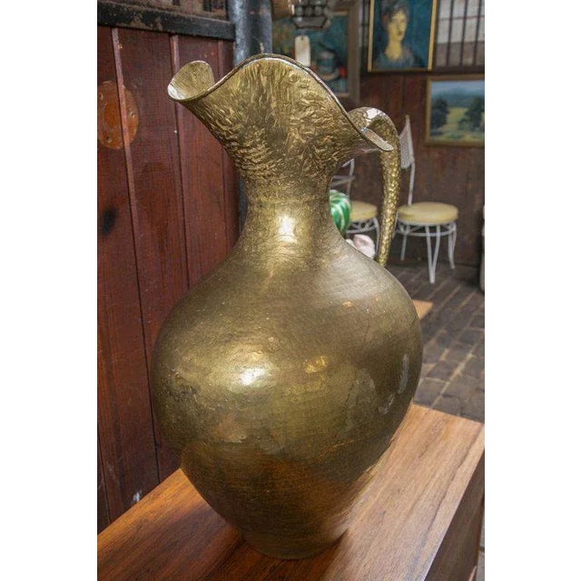 Vintage Mid Century Brass Pitcher For Sale - Image 13 of 18