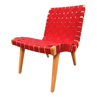 Red Risom Lounge Chair For Sale