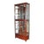 1980s Oriental Tall Mahogany Display Cabinet For Sale