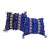 Pair of Vintage Moroccan Blue Pillows For Sale