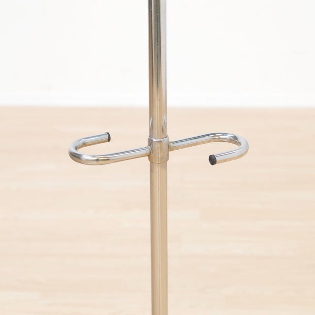 Chrome 1970s Postmodern Atomic Hat & Coat Rack Stand (1) For Sale - Image 8 of 8