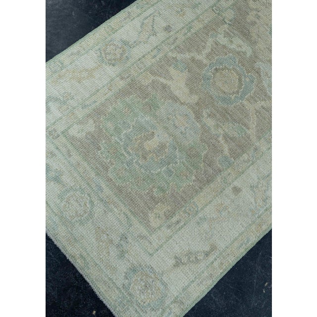 Turkish Turkish Oushak Rug 2'6" x 10'1" #19416 For Sale - Image 3 of 8