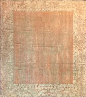 Late 19th Century Antique Handwoven Oushak Rug