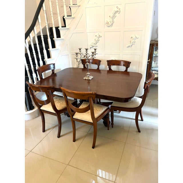 Antique English Regency Style Mahogany Dining Chairs, 1920, Set of 10 For Sale - Image 6 of 14