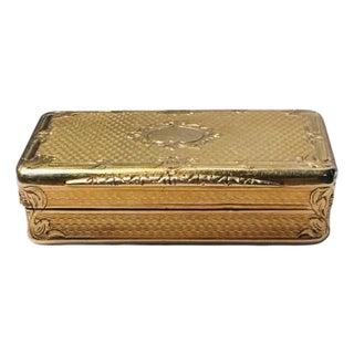 Antique French 18th Century 18k Gold Snuff Box Attributed to Louis Tassin, Paris c.1790 For Sale