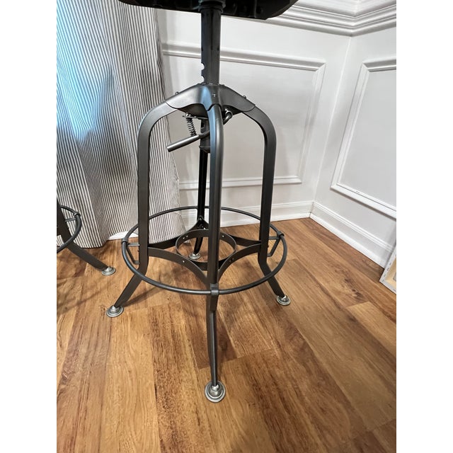 Contemporary Restoration Hardware Vintage Toledo Style Drafting Chaird