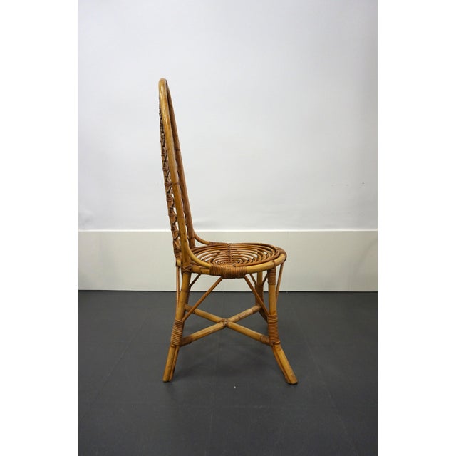 Mid-Century Bamboo Chair, 1960s For Sale - Image 4 of 8