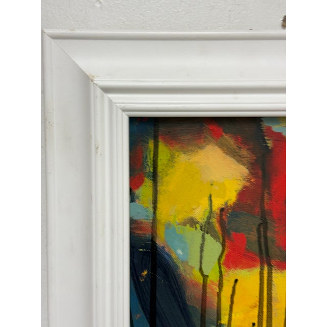 Abstract Bold Composition Painting, Framed For Sale - Image 4 of 12