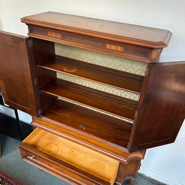 Orinoco Furniture Company Marquetry Hutch, Antique For Sale - Image 11 of 12