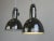 Bauhaus Black Enamel Factory Light, 1930s For Sale - Image 9 of 9