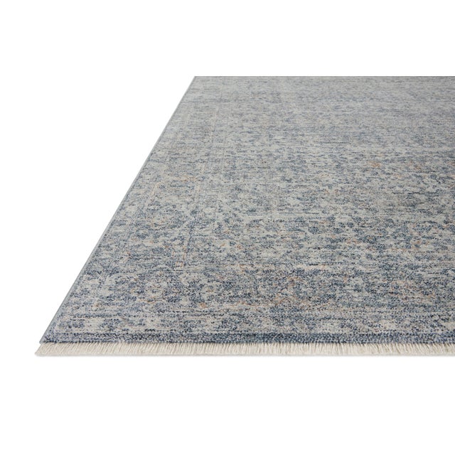 Transitional Angela Rose x Loloi Blake Rug Denim / Taupe 2'-7" x 10'-0" Runner Rug For Sale - Image 3 of 8