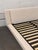 Queen Size Modern Floating Linen-Wrapped Platform Bed Frame For Sale - Image 4 of 12