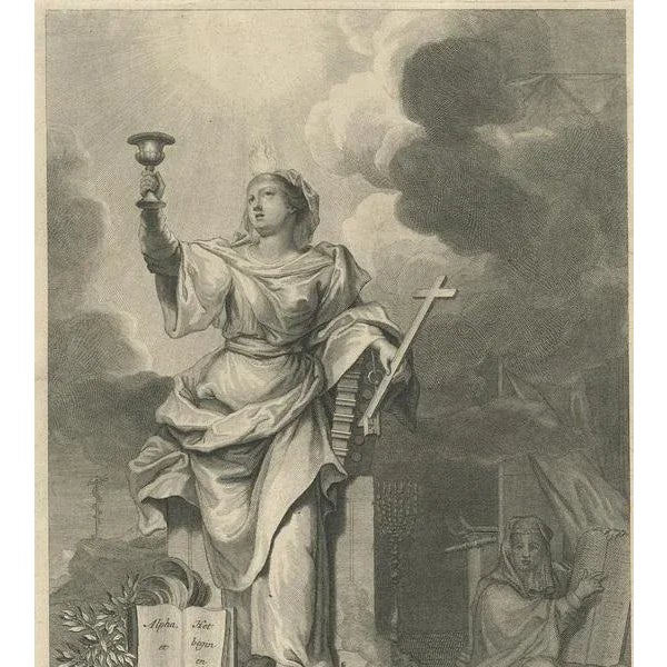 A. Calmet, The Law is Given by Moses, 1725, Print For Sale - Image 3 of 5