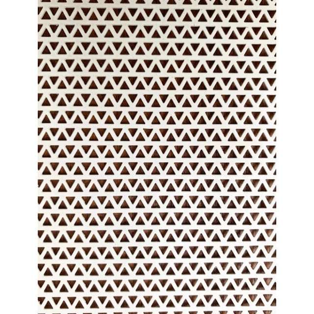 Mid-Century Modern Small Mid-Century Perforated Tablet For Sale - Image 3 of 18