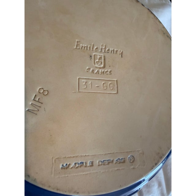 Late 20th Century Vintage Emile Henry Ceramic Pie Plate For Sale - Image 5 of 5