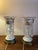Victorian Vintage Mantle Lustres With Crystal Prisms - a Pair For Sale - Image 3 of 12