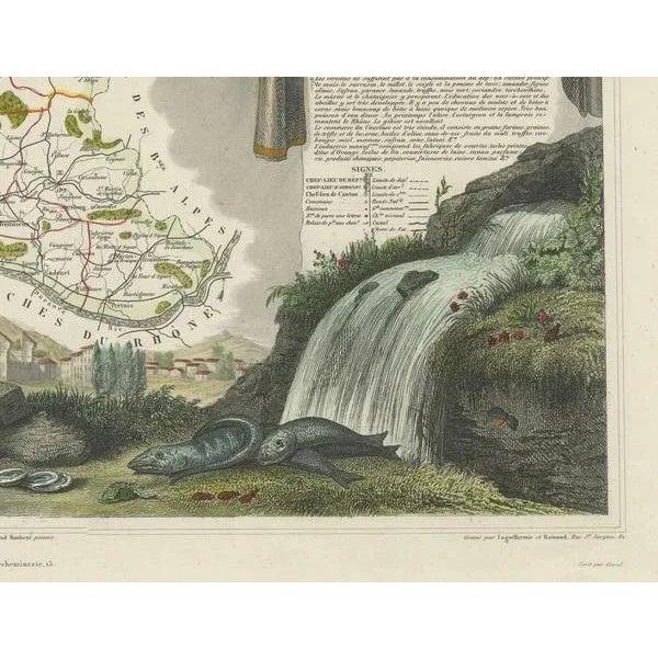 Map of Vaucluse, 1852 For Sale - Image 4 of 8