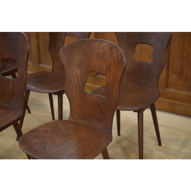 Baumann Gentiane Model Chairs by Henri Julien, 1960s, Set of 8 For Sale - Image 4 of 15