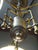 Large Vintage 3-Light Chandelier in Brass, Iron, and Glass, 1970s For Sale - Image 15 of 18