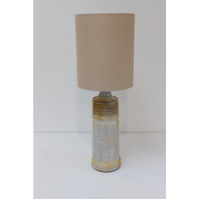 Tall Mid-Century Danish Stoneware Table Lamp from Frimann, 1970s For Sale - Image 9 of 18
