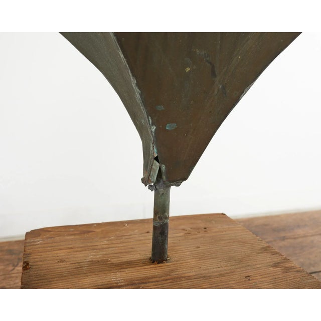 Verdigris Diamond Shaped Zinc Roof Finial or Garden Ornament Sculpture For Sale - Image 8 of 13