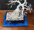 Metal Vintage Silver Solder Gemstone Bonsai Tree, 1970s For Sale - Image 7 of 11